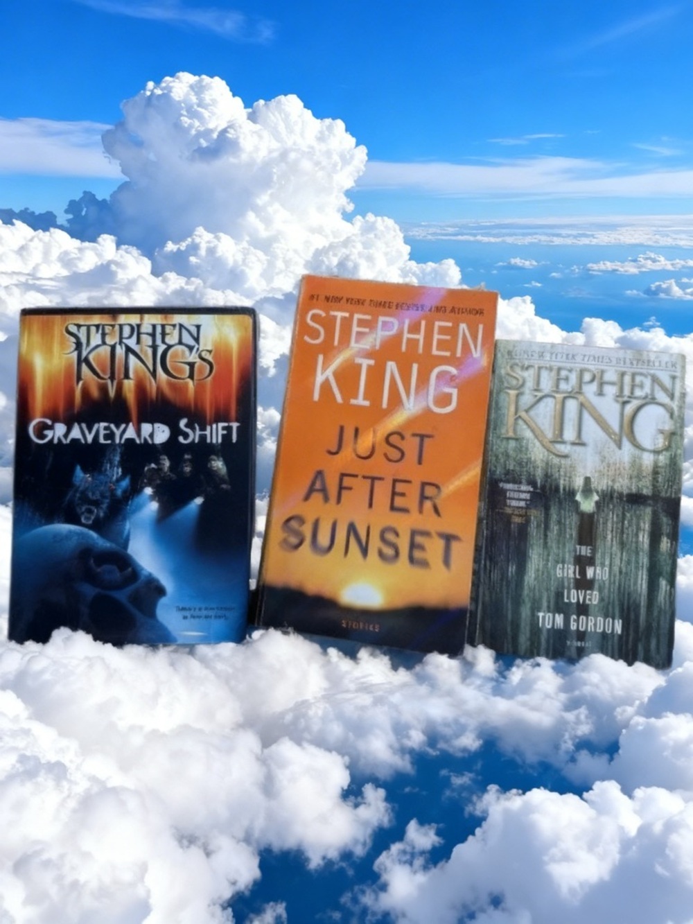 3 Stephen King Books DVD Lot Graveyard shift Just after Sunset TGWL Tom Gordon